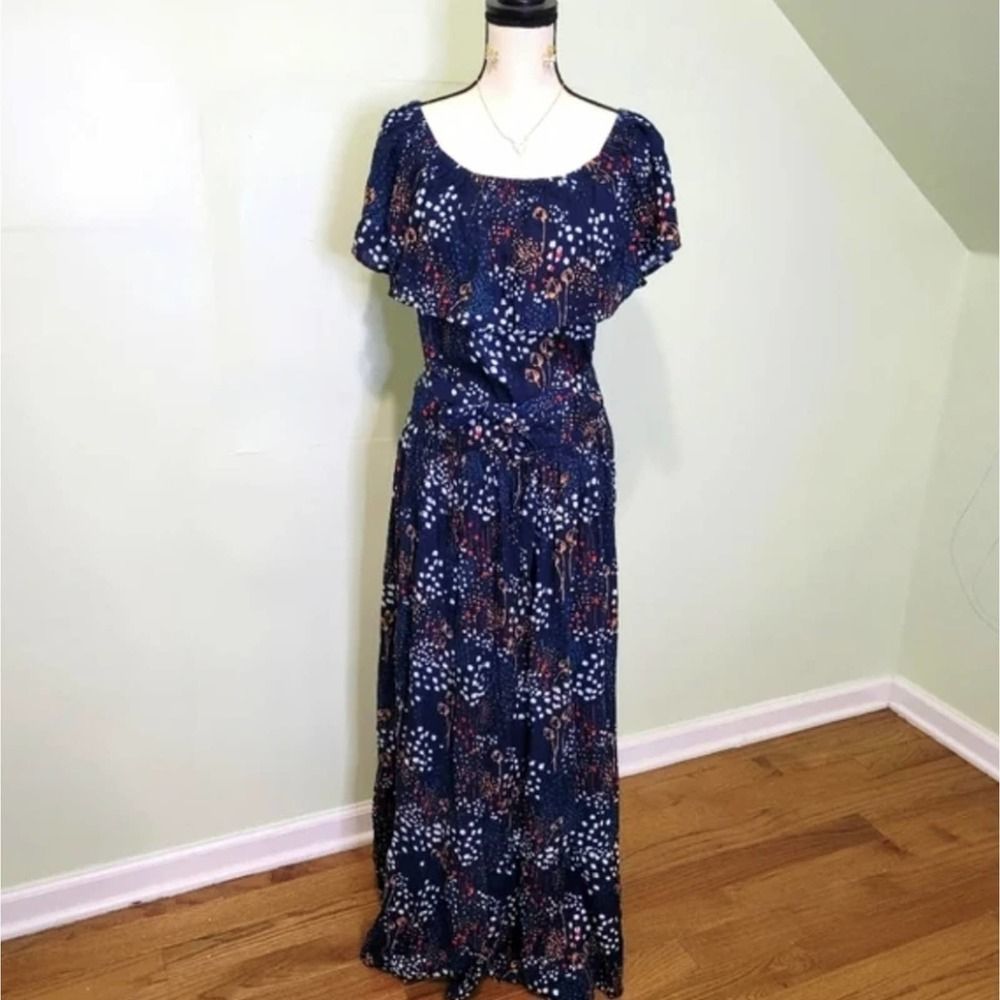 Margauex Riviera prairie boho cottagecore ruffled maxi dress plus size new!!!!!